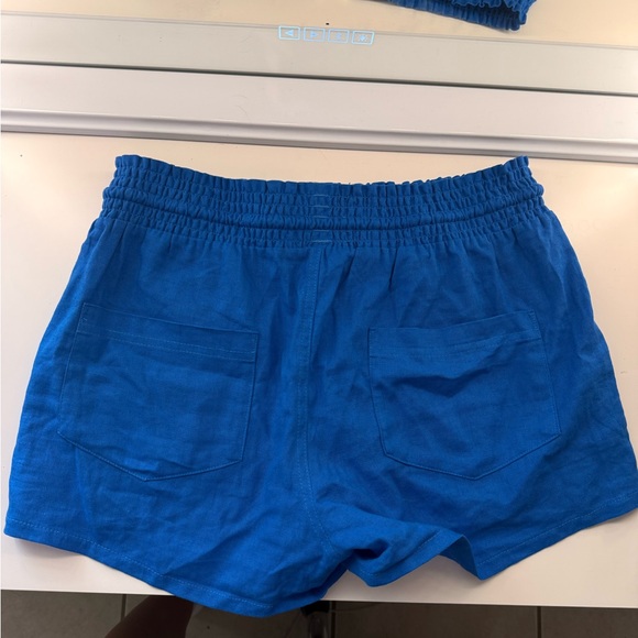 Love Tree Vibrant Blue and Pink Shorts Set - Picture 3 of 4